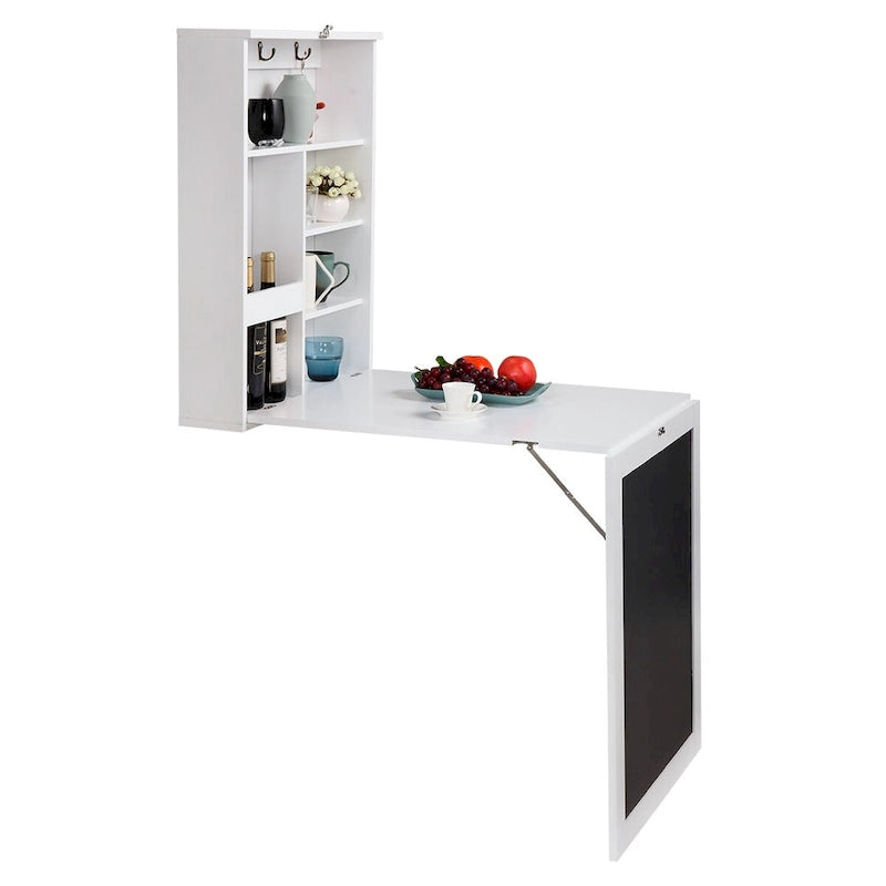 L Shaped Corner Desk, 360 Degree Rotating Home Office Desk with Storage Shelves, Writing Table Workstation