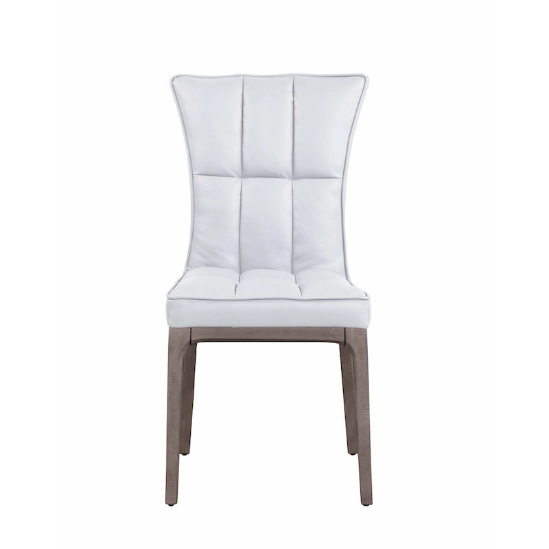 Criss Cross Dining Set with White Chairs
