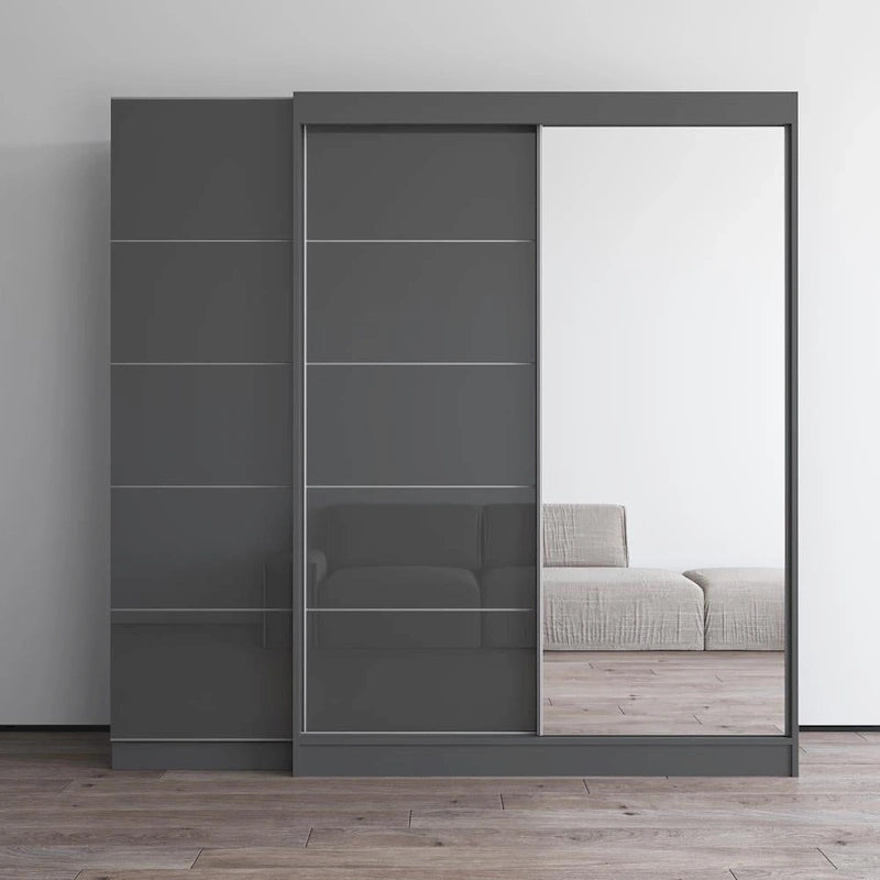 2D-EX Wardrobe with 1 Mirror