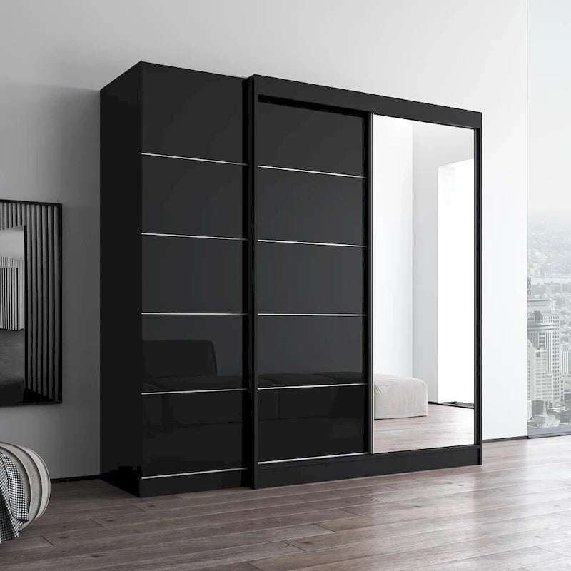 2D-EX Wardrobe with 1 Mirror