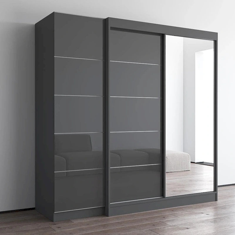 2D-EX Wardrobe with 1 Mirror