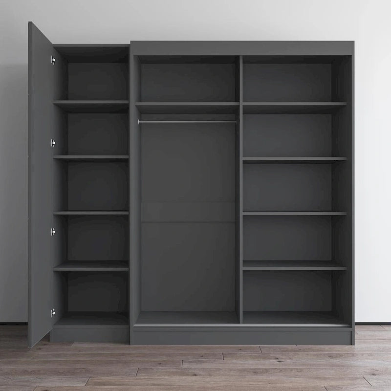 2D-EX Wardrobe with 1 Mirror