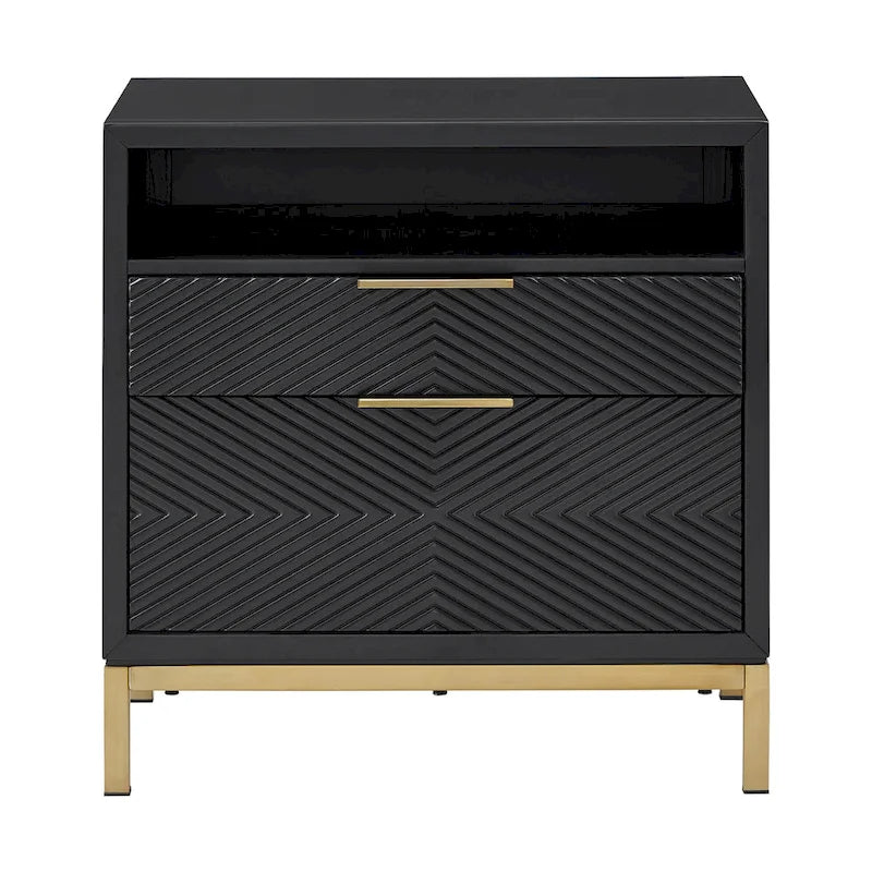 26 Tall 2 - Drawer Nightstand by