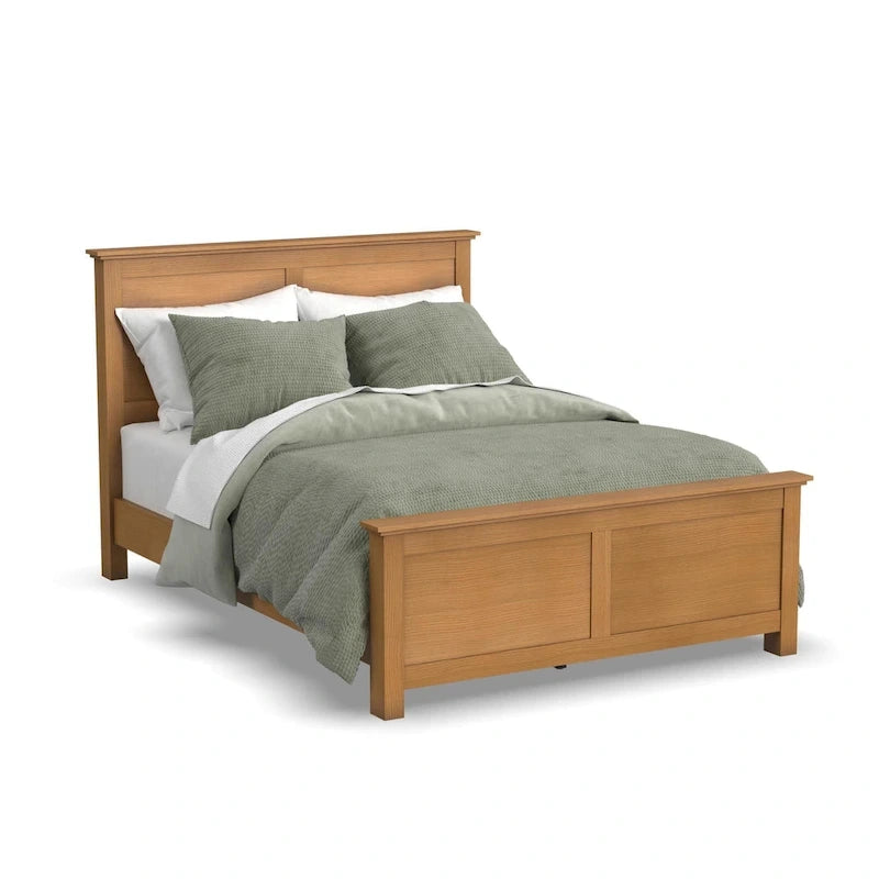 Brown Wood Queen Bed