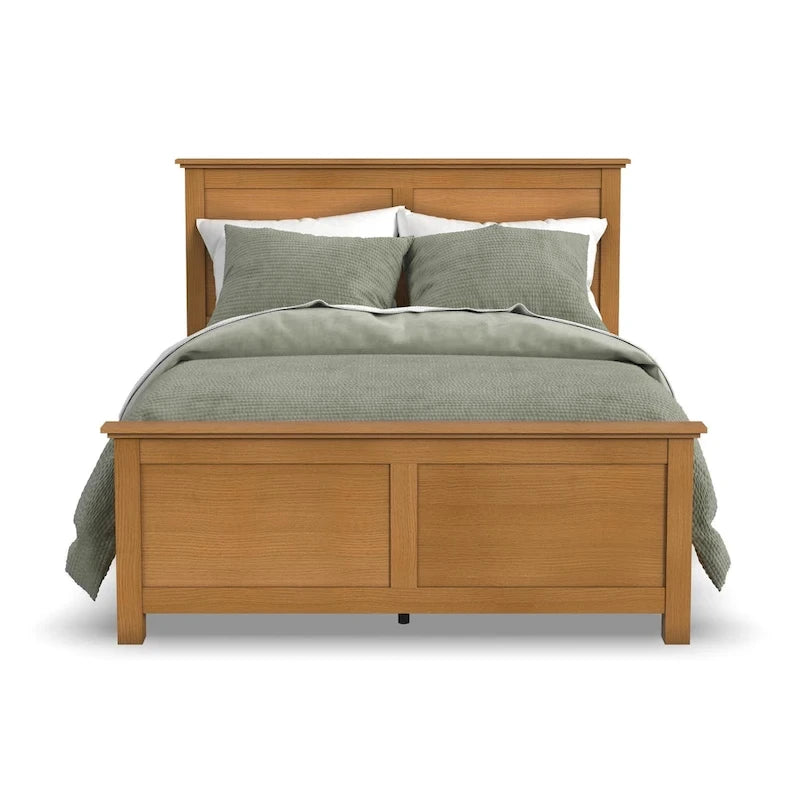 Brown Wood Queen Bed