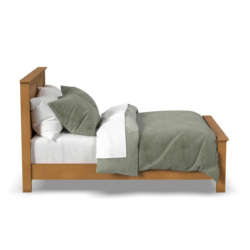 Brown Wood Queen Bed