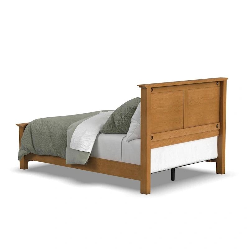 Brown Wood Queen Bed