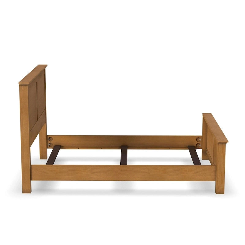 Brown Wood Queen Bed
