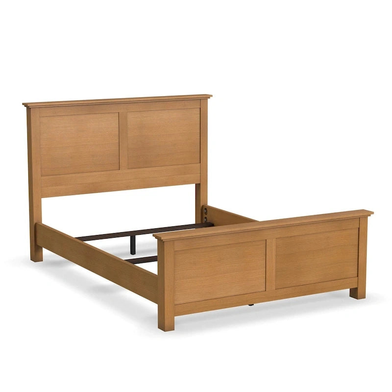 Brown Wood Queen Bed