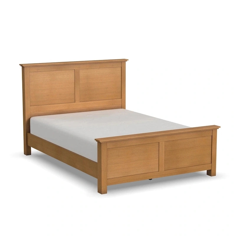 Brown Wood Queen Bed