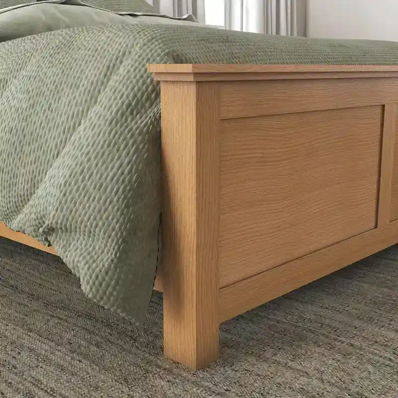 Brown Wood Queen Bed