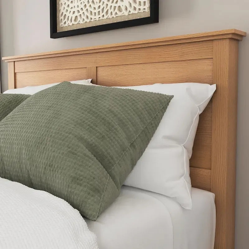 Brown Wood Queen Bed