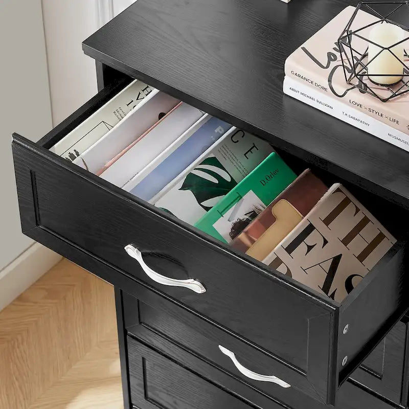 47.8 Modern Bedroom Chest with 6 Drawers Dresser - N/A