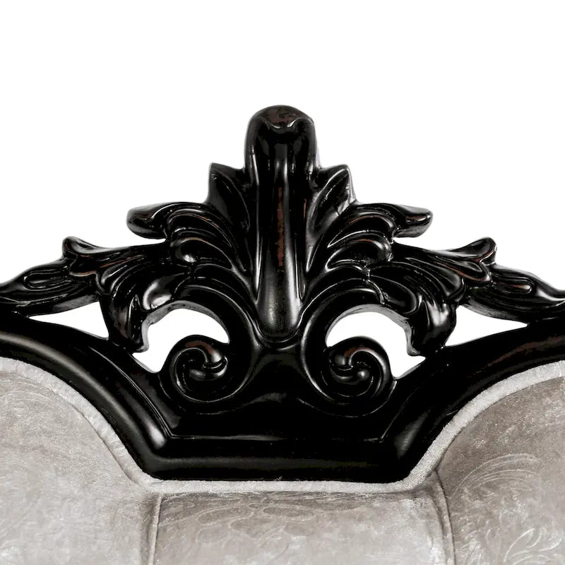 Traditional 2-Seater Loveseat with Button Tufted Back and Accent Pillow